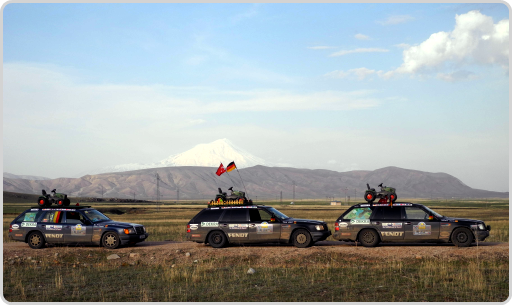 Route 60 vor dem Berg Ararat